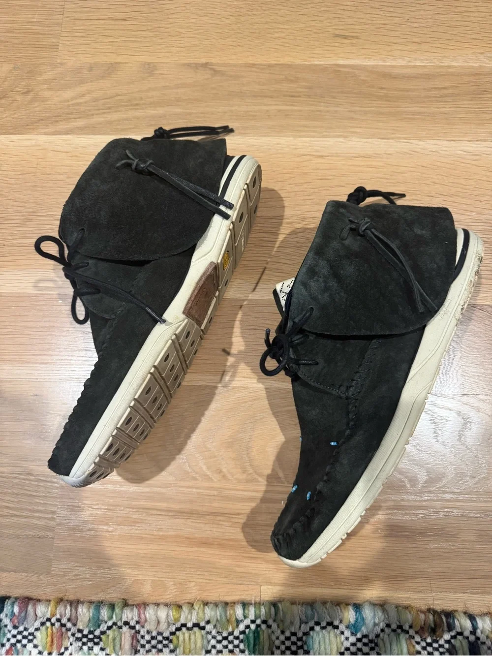 Visvim shaman Lhamo folk Men's Black Suede size 10.5